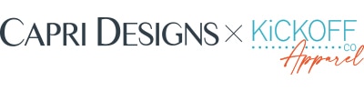 Capri Designs x Kickoff Co logo